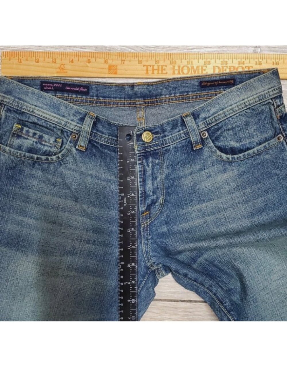 Citizens of Humanity Medium Wash Flare Jeans Size 30 Y2K - Picture 8 of 9